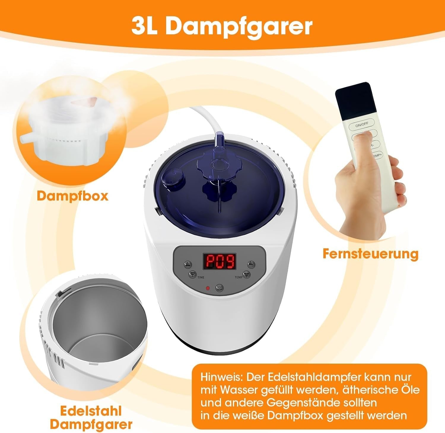 Portable Steam Sauna Tent – 3L 1200W Home Spa w/ Remote & Chair, Full Body
