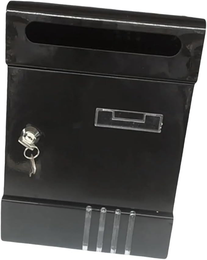 Locking Wall Mailbox Waterproof Metal Post Box with Key – Heavy Duty & Secure