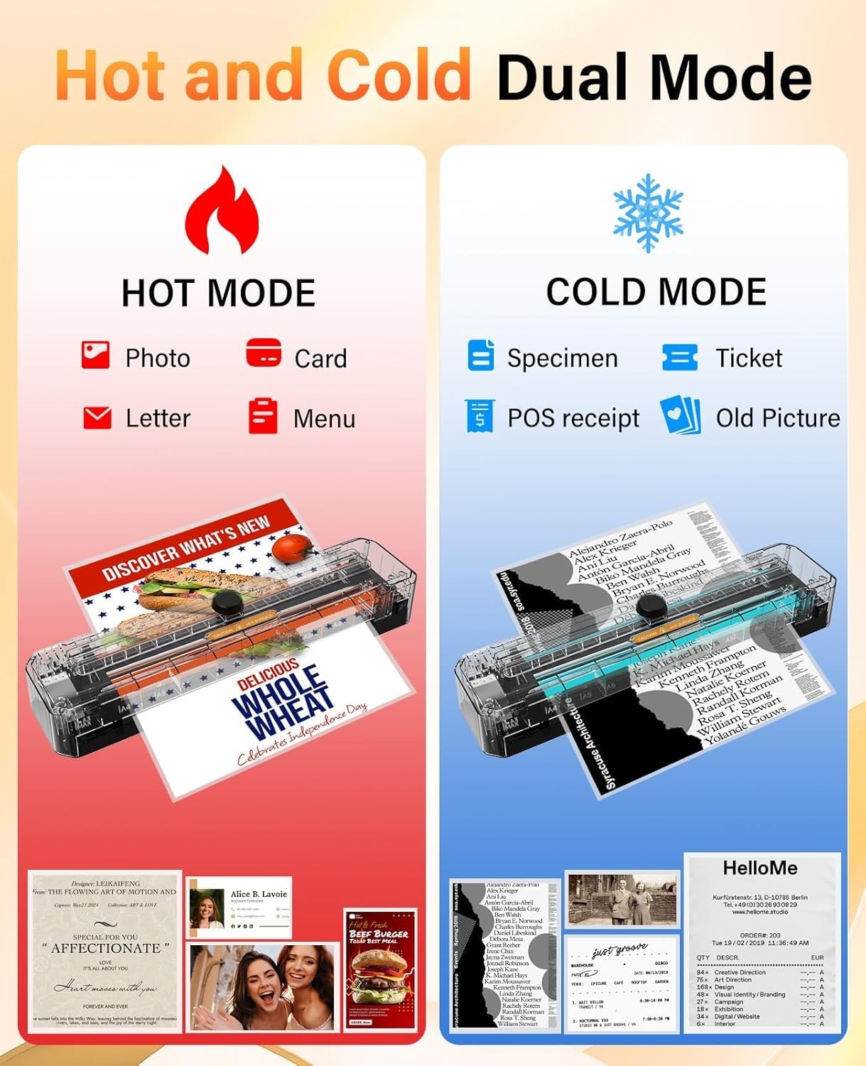 A3 Laminator Hot Cold 90s Warm Up Anti Jam Built-In Cutter Kit