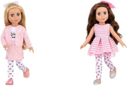 36cm Fashion Dolls Set Poseable Hair Styling Green & Blue Eyes