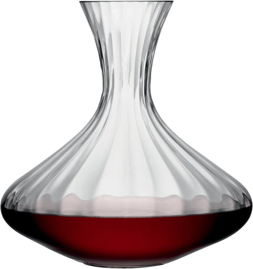 Handmade 1.8L Crystal Wine Carafe – Mouthblown Aerator Decanter Elegant Gift
