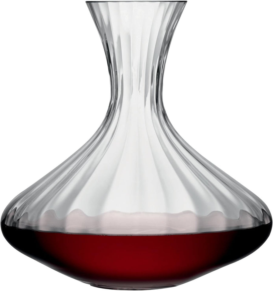 Handmade 1.8L Crystal Wine Carafe – Mouthblown Aerator Decanter Elegant Gift