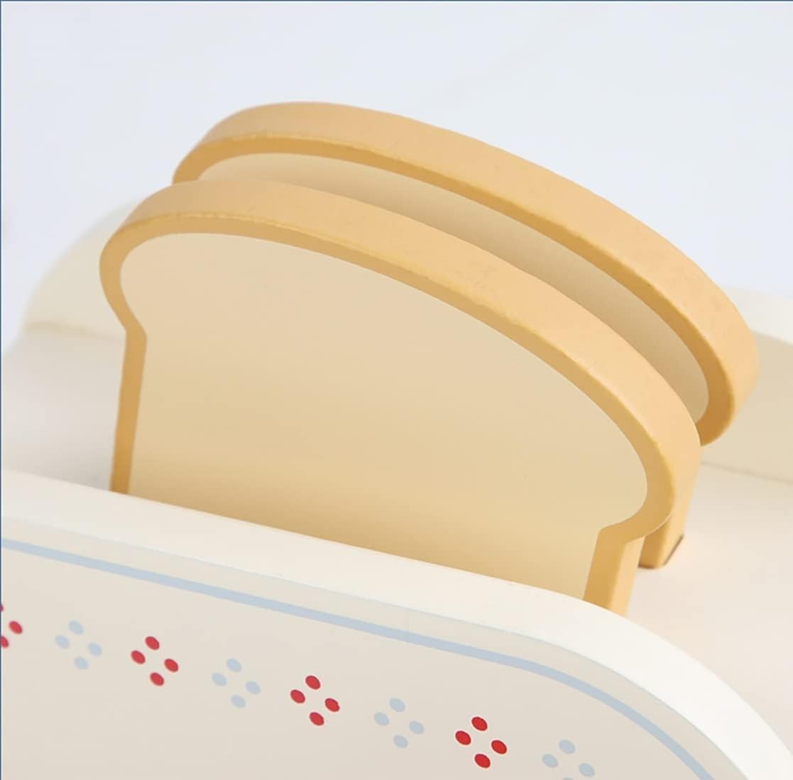 Wooden Pretend Play Toaster & Bread Maker Toy Set for Kids