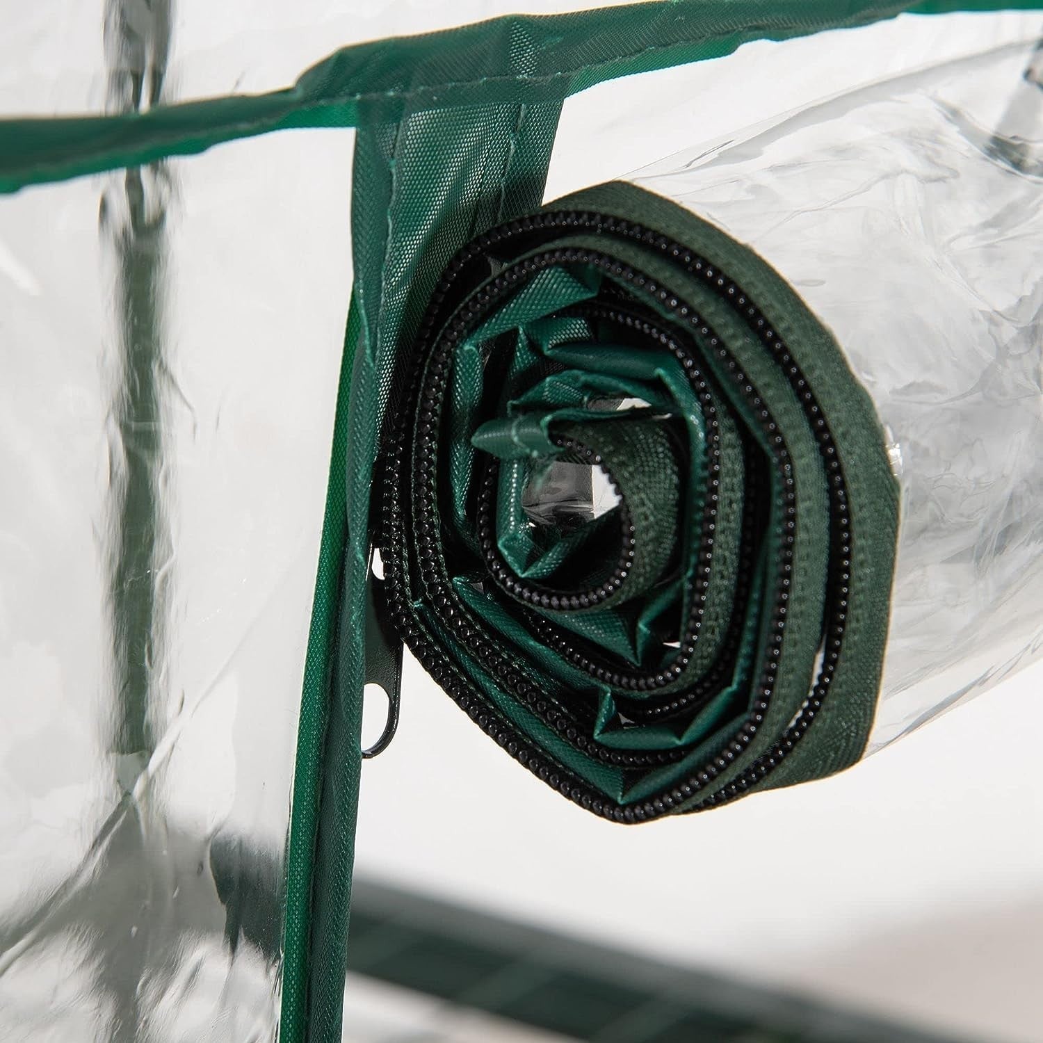 4 Tier Mini Greenhouse with PVC Cover | Compact Outdoor Plant Stand