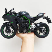 Realistic 1:9 Scale Die-Cast Mini Motorcycle Model, No Assembly Needed