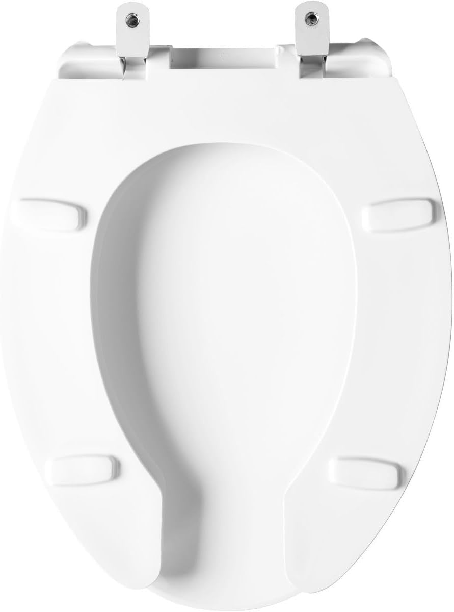 White Elongated Bidet Toilet Seat Compatible with Standard Toilets