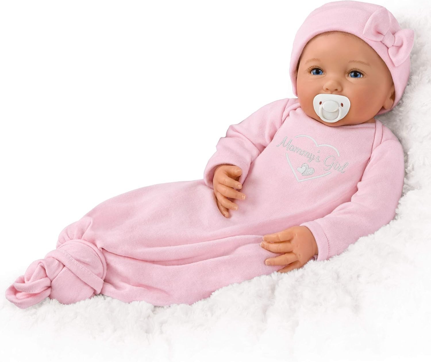 Half-Size Vinyl Baby Doll Pink Collectible No Batteries 14+