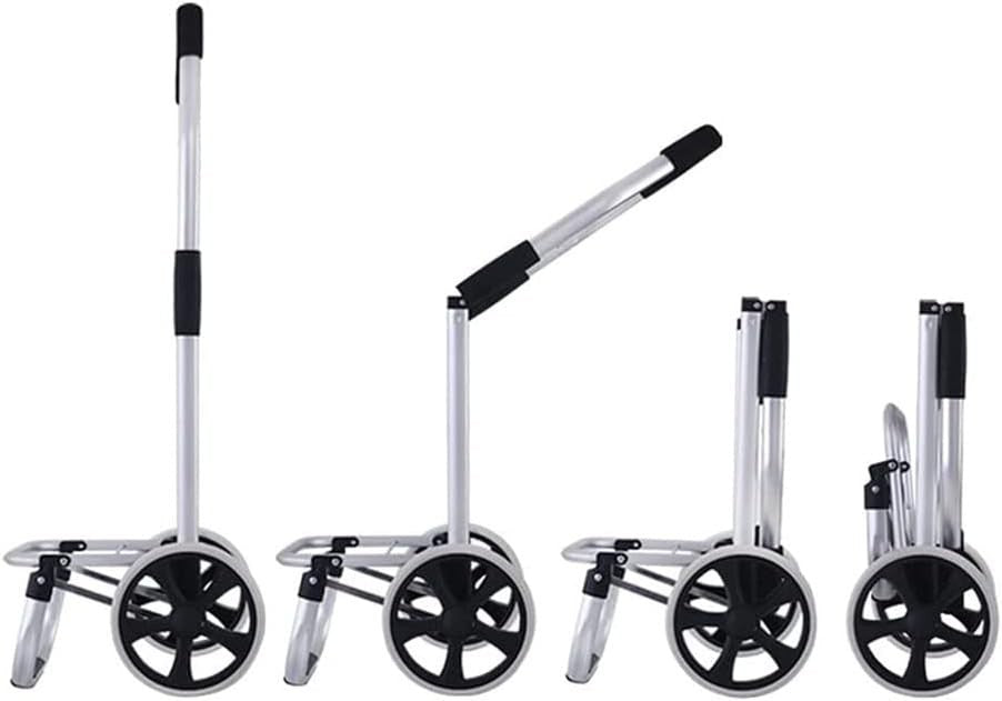 Foldable Shopping Trolley Cart 48L Waterproof Utility Bag Wheels Handle