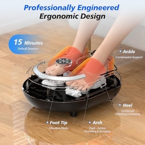 Electric Foot Spa Massager with Heat | Shiatsu Foot & Heel Pain Relief