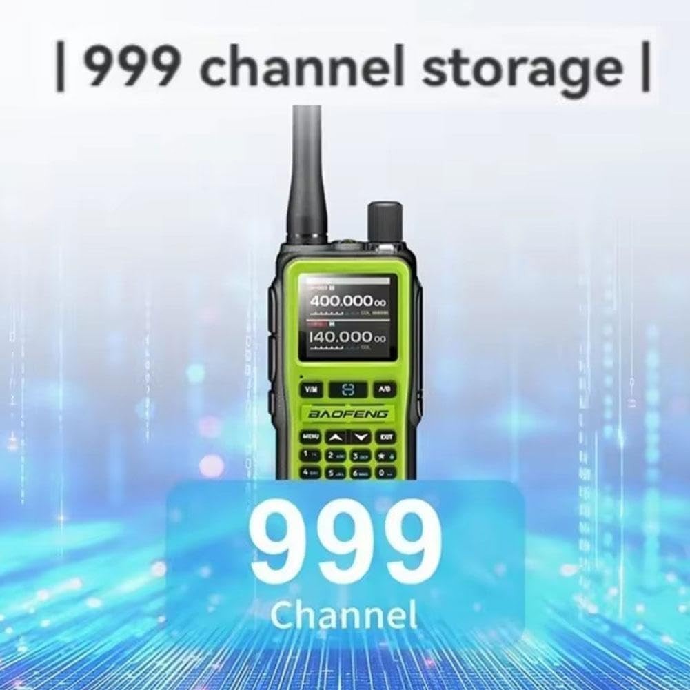 Mini Ham Radio Dual Band 999CH Bluetooth VOX Type-C Fast Charging