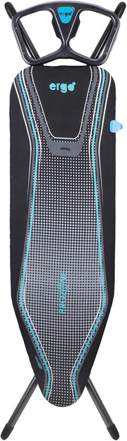 Ergonomic Ironing Board 122x38cm Adjustable Height Prozone Steam