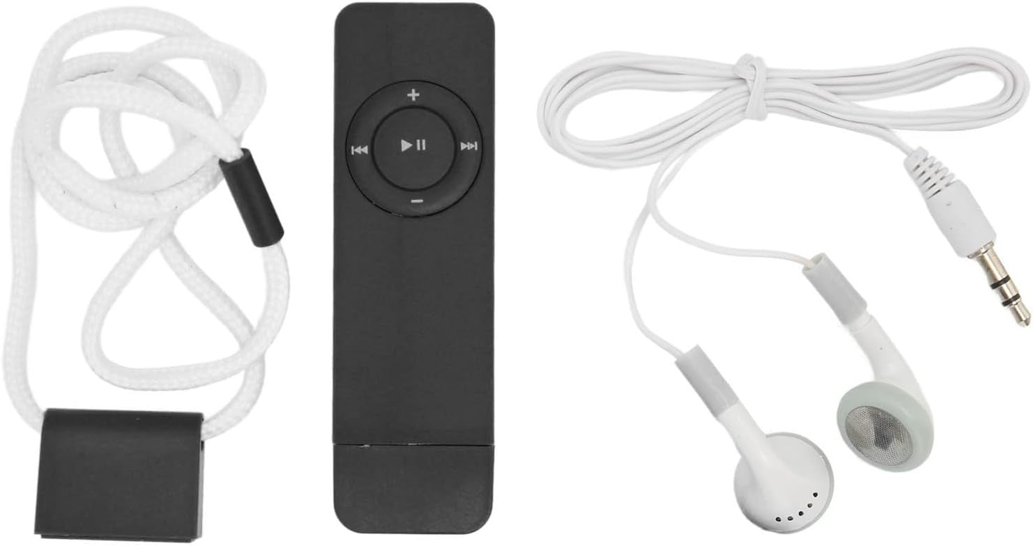 USB MP3 Player Lossless Sound Student Kids TF 64GB Black