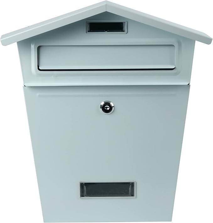 Wall Mounted Waterproof Lockable Post Box | Secure Mailbox with Keys