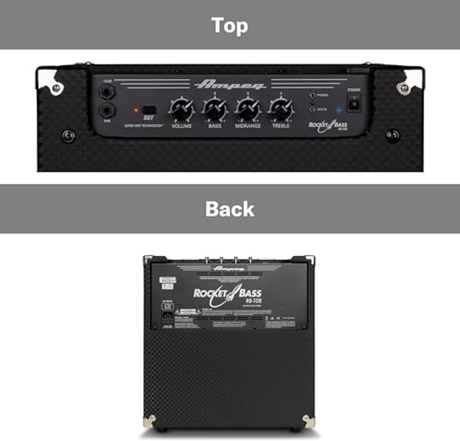 RB-108 30W Bass Combo Amp with SGT Overdrive, AUX & Headphone