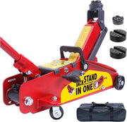 2.5 Ton Hydraulic Trolley Jack Auto-Locking Safety Lift 5.11–15.2" Heavy Duty