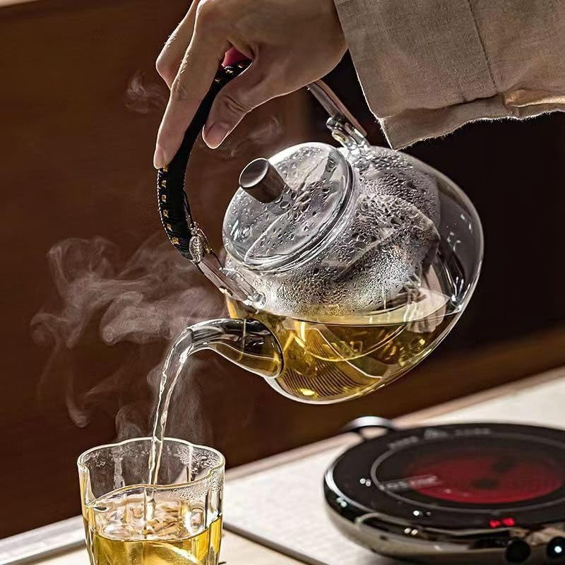 950ml Japanese Style Glass Teapot with Infuser Stovetop Safe Tea Pot