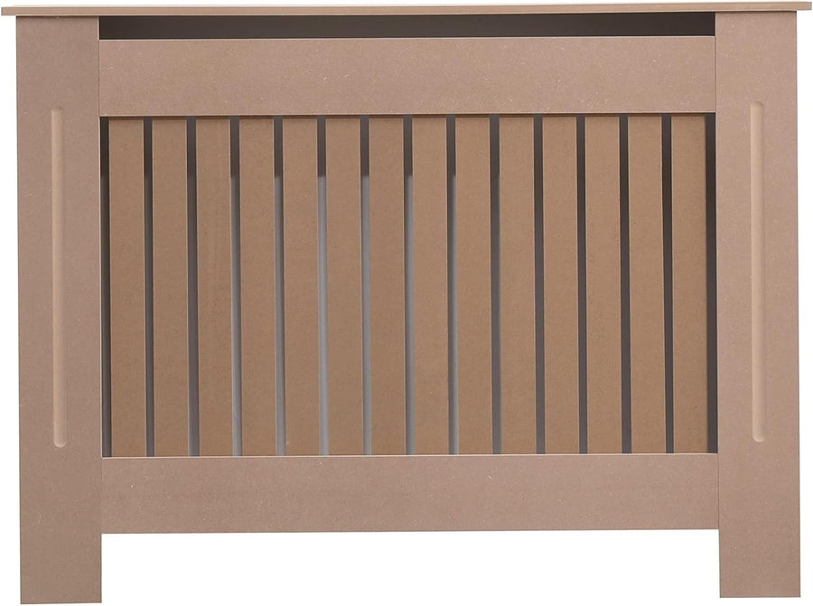 Medium Unfinished Radiator Cover | MDF Vertical Slat Cabinet – Minimalist Design