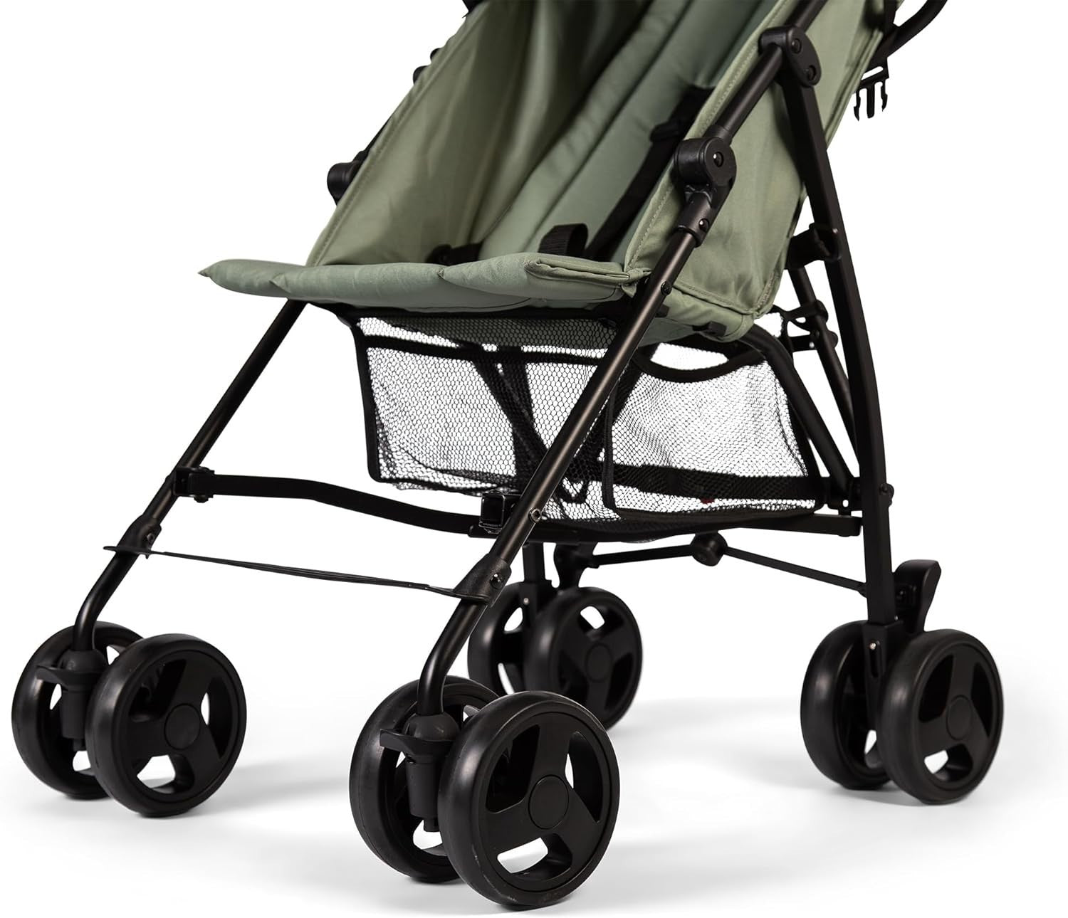 Lightweight Stroller Compact Fold Pushchair Reclining Seat 5-Point Harness Sage