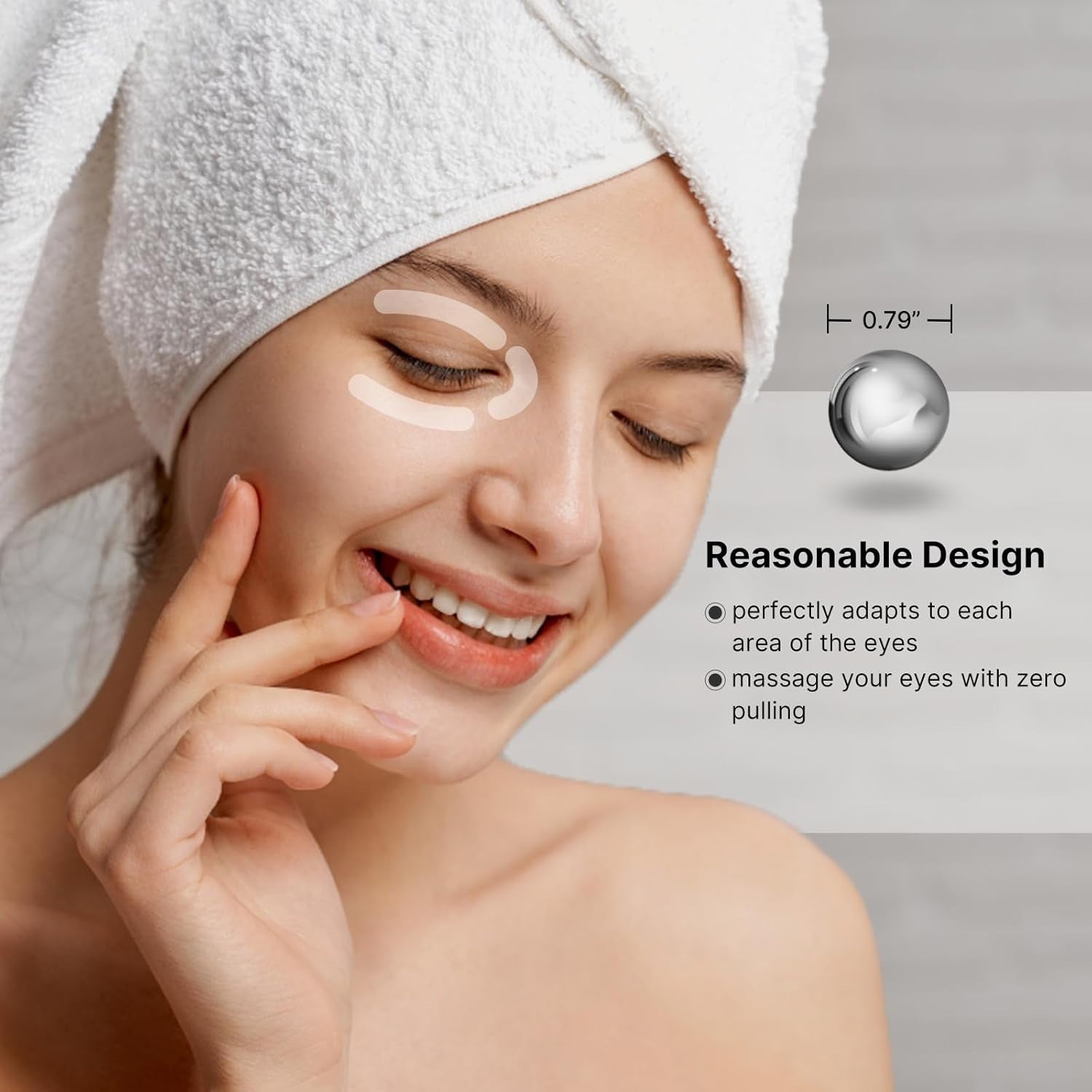 2 in 1 Eye Cream Applicator Ice Roller Puffiness Wrinkle