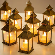 20Pcs Gold LED Candle Lanterns Wedding Table Decor Moroccan Party