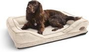 Medium Orthopedic Dog Bed 80x59cm Washable Non Slip Natural