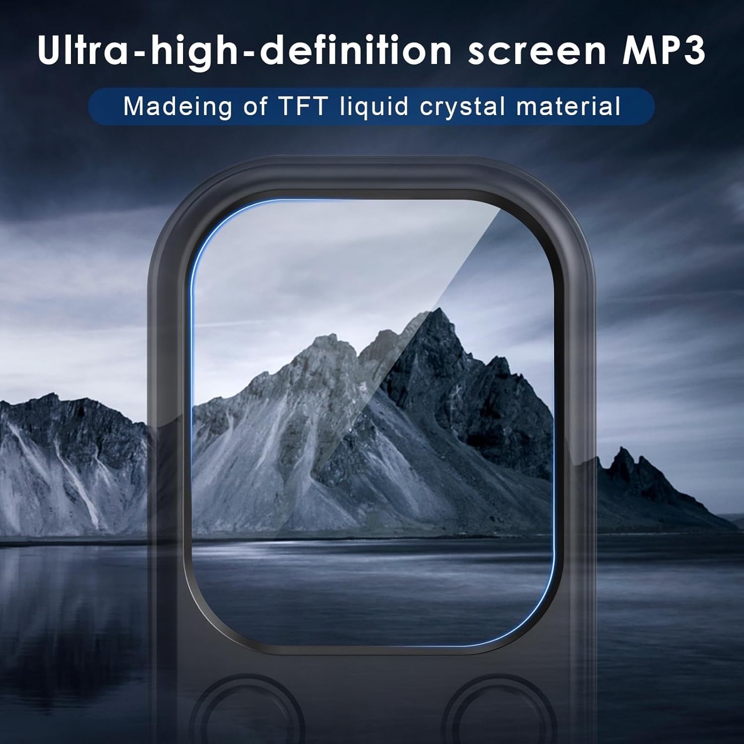 64GB Bluetooth MP3 Player Black 2.01" HD Screen FM