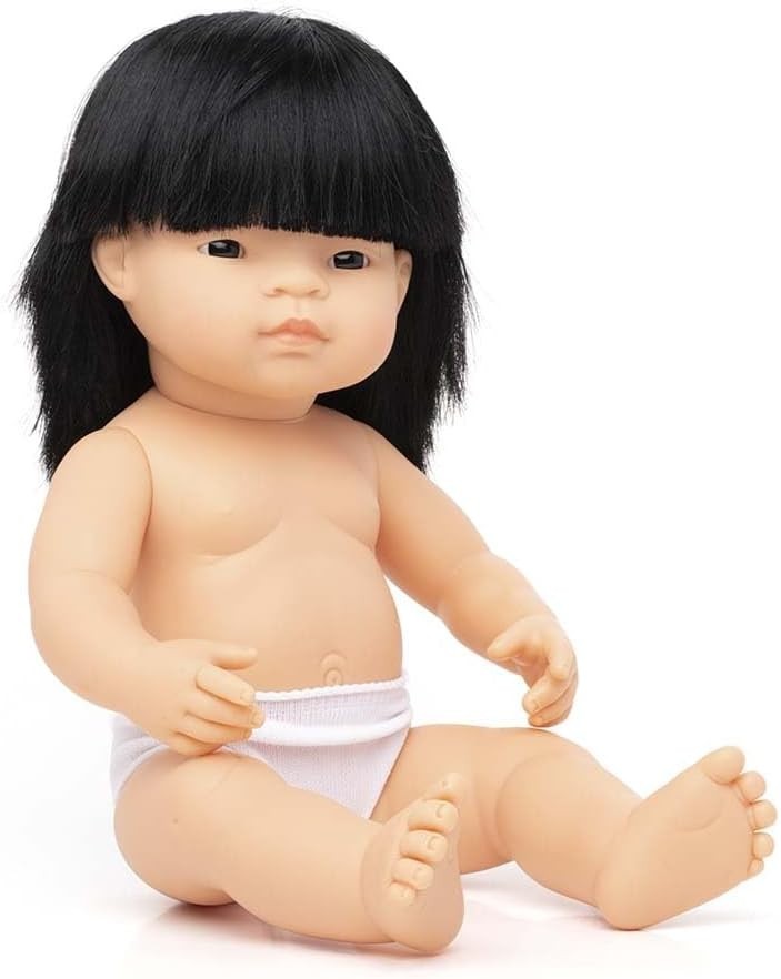 38cm Anatomically Correct Baby Doll Asian Girl Soft Vinyl Scented