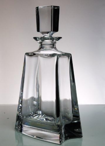 Crystal Spirit Decanter 500ml Rectangular Handmade Glass Modern Bar Bottle