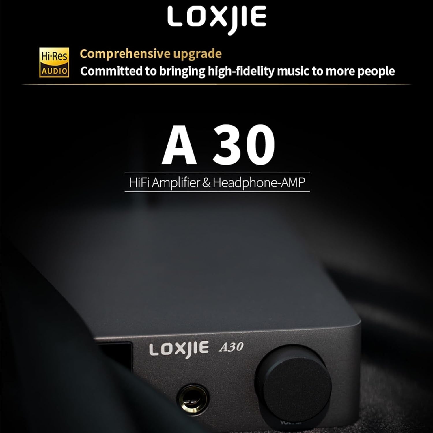 A30 Class D Home Audio Amplifier DAC HiFi EQ Mode USB BT5.0 Headphone/Sub Out