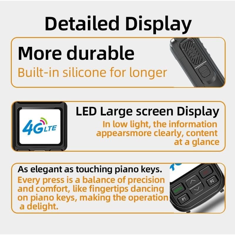 4G LTE WiFi Walkie Talkie Android GPS Global PTT Radio Long Range
