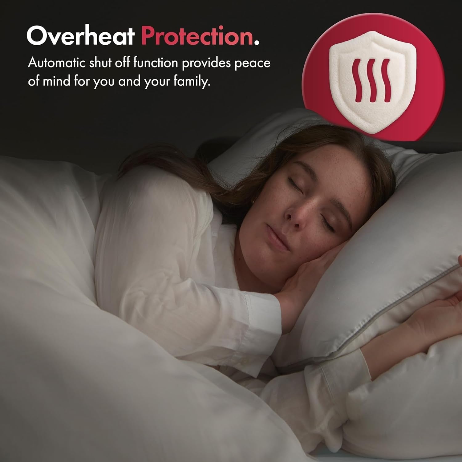 King Electric Heated Under Blanket Mattress Topper Dual Control 3 Heat Levels