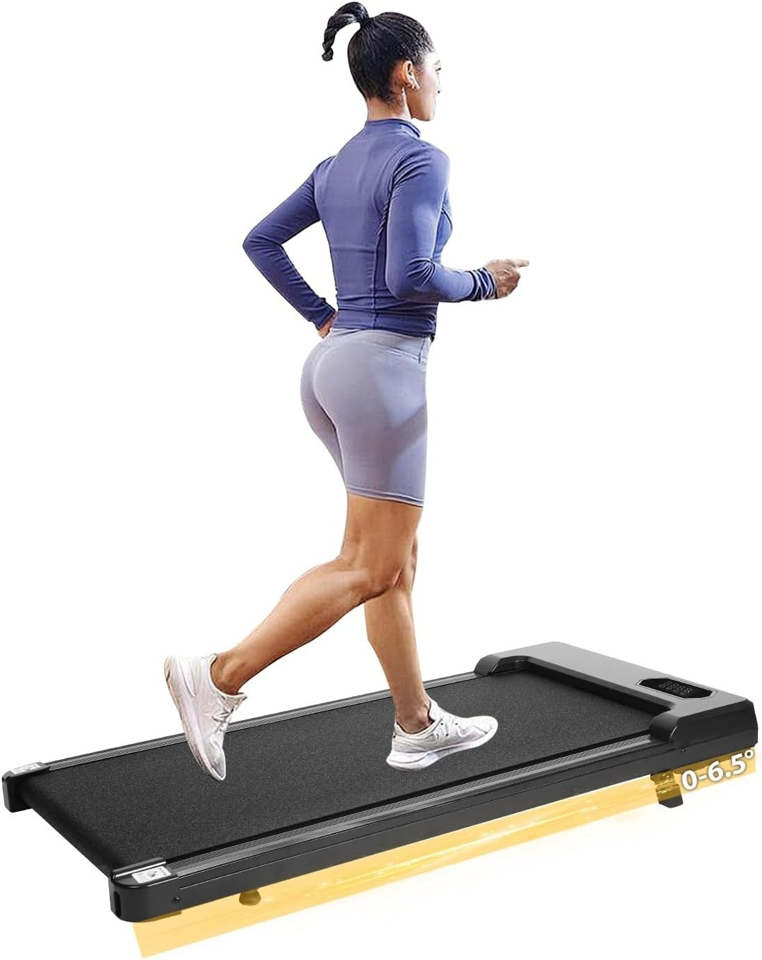 Under Desk Treadmill Walking Running Machine with Incline & Remote