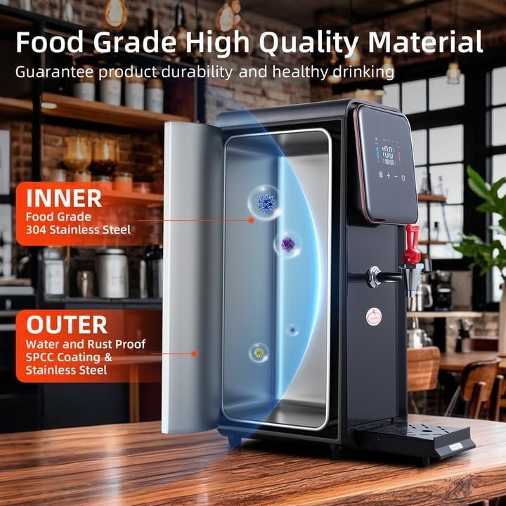 12L Commercial Hot Water Dispenser Stainless Steel Fast Heat Digital Control