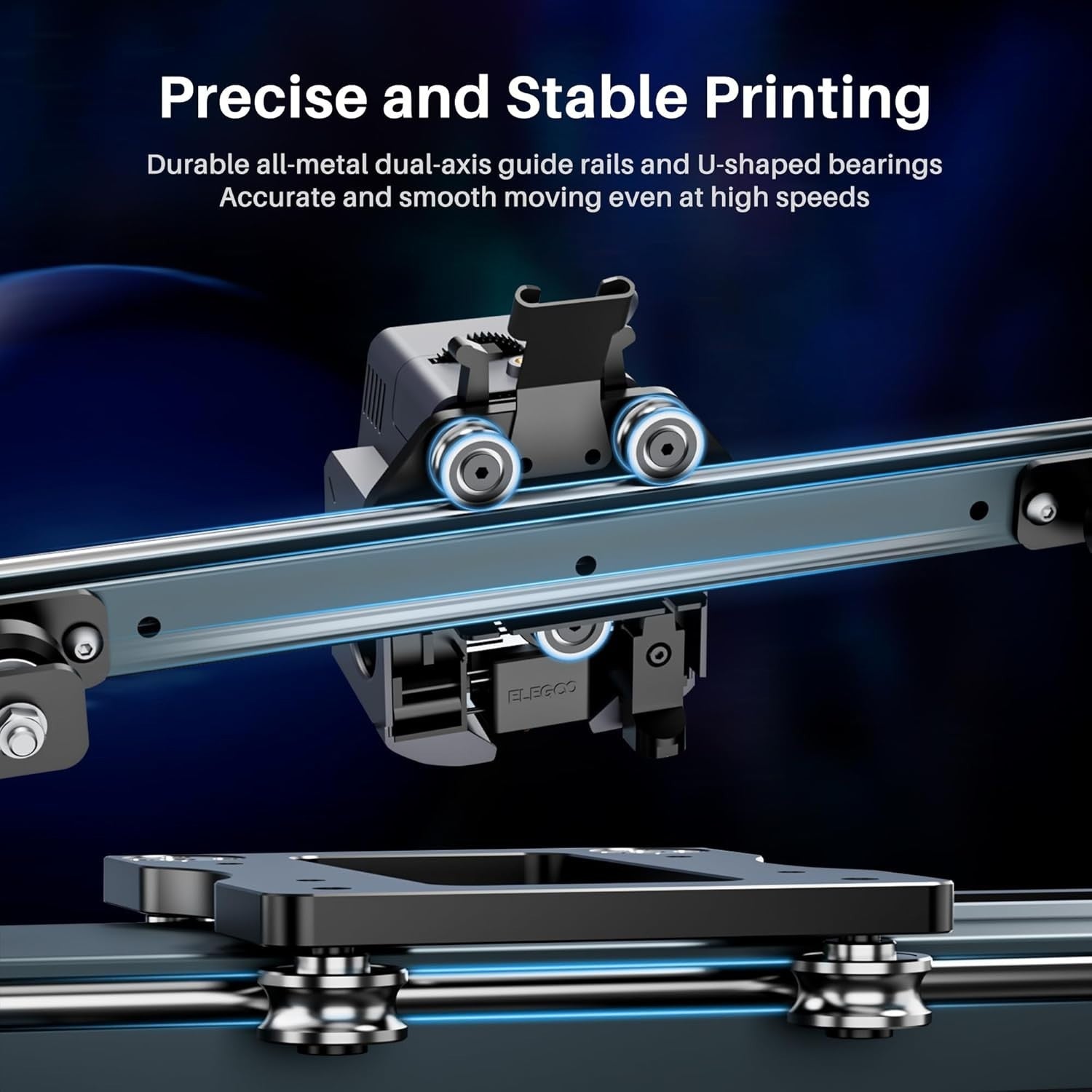High-Speed 3D Printer 500mm/s Auto Level Direct Drive 300°C Nozzle