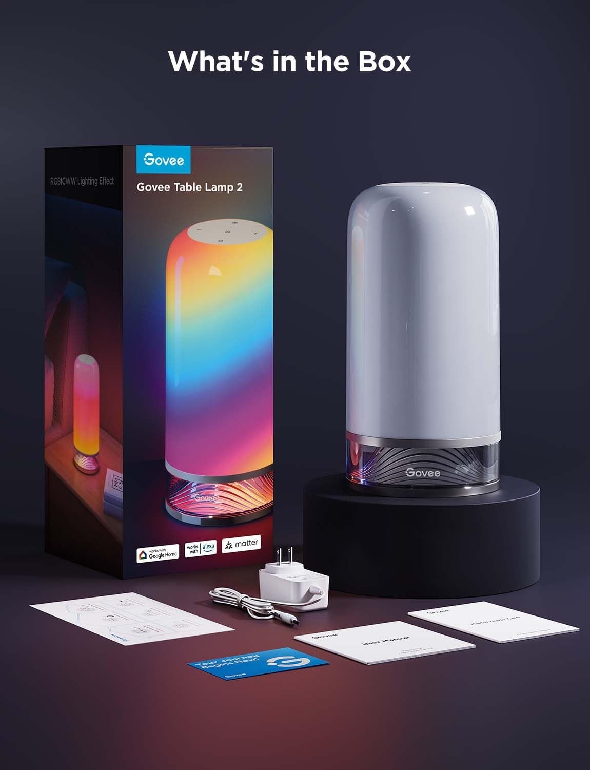 Smart RGB Touch Bedside Table Lamp App Control Night Light Kids Bedroom