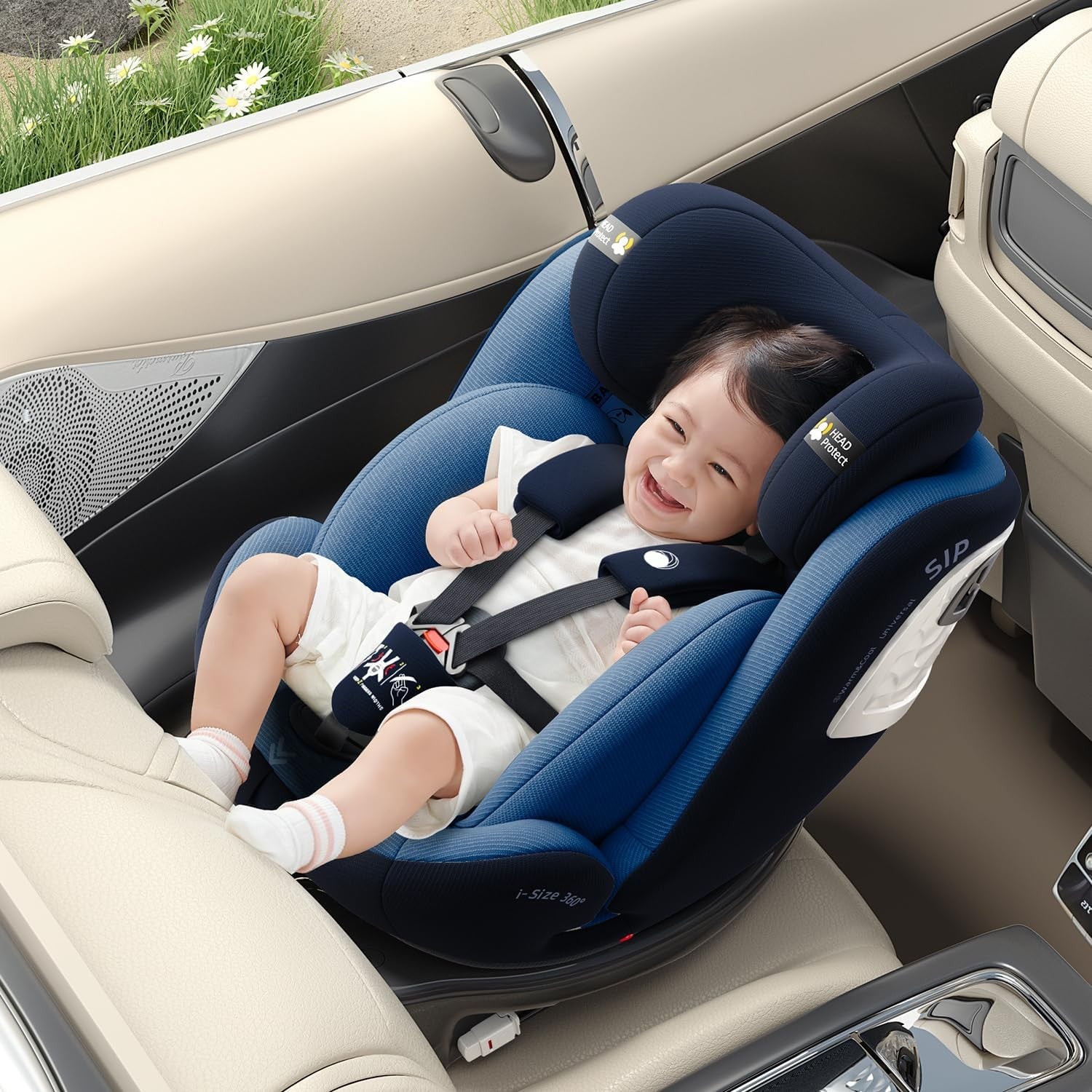 360 Spin ISOFIX Car Seat Birth to 12 Years R129 Rear Forward Facing
