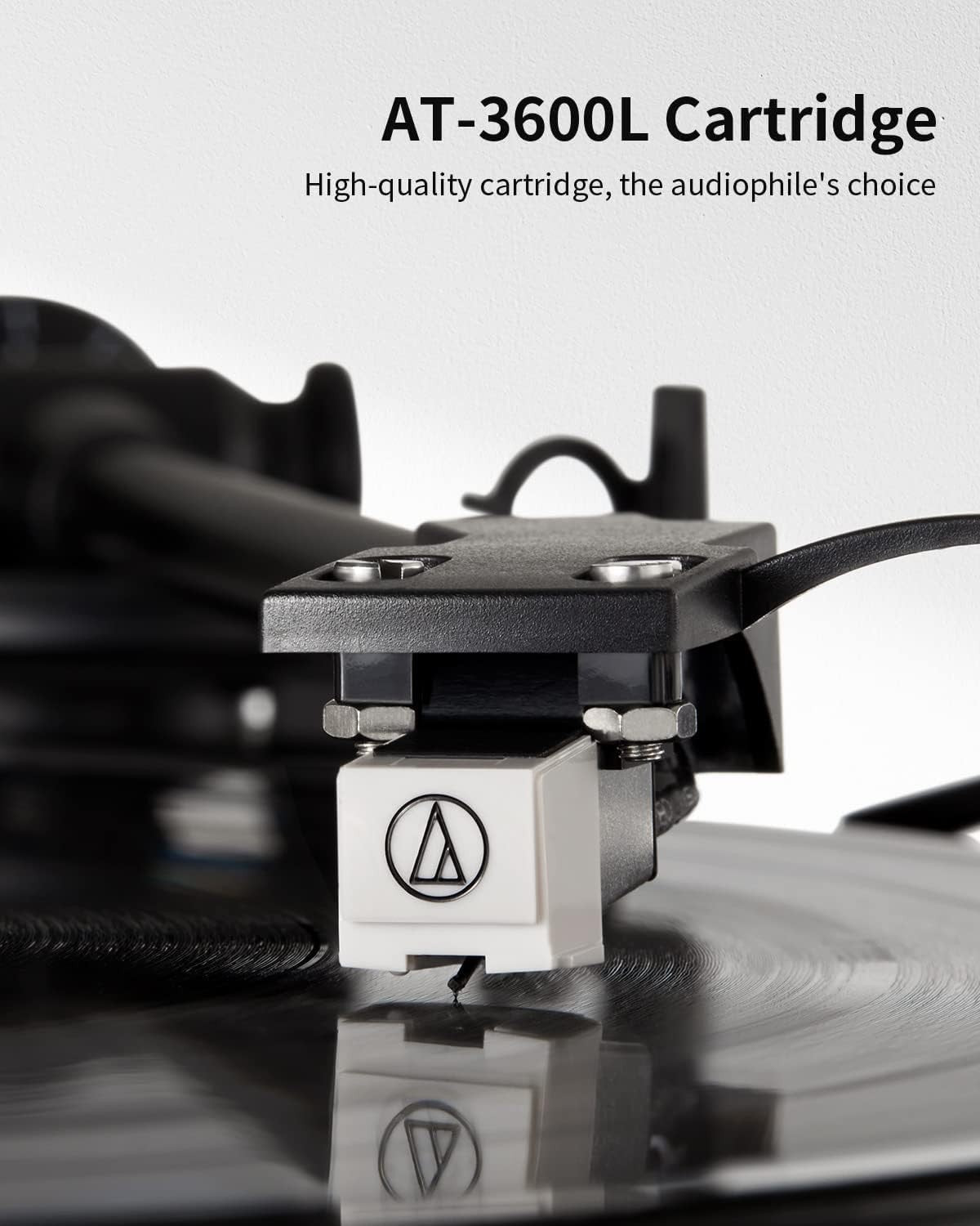 Bluetooth Vinyl Record Player HiFi Turntable Built-in Speakers 2-Speed Belt Driv
