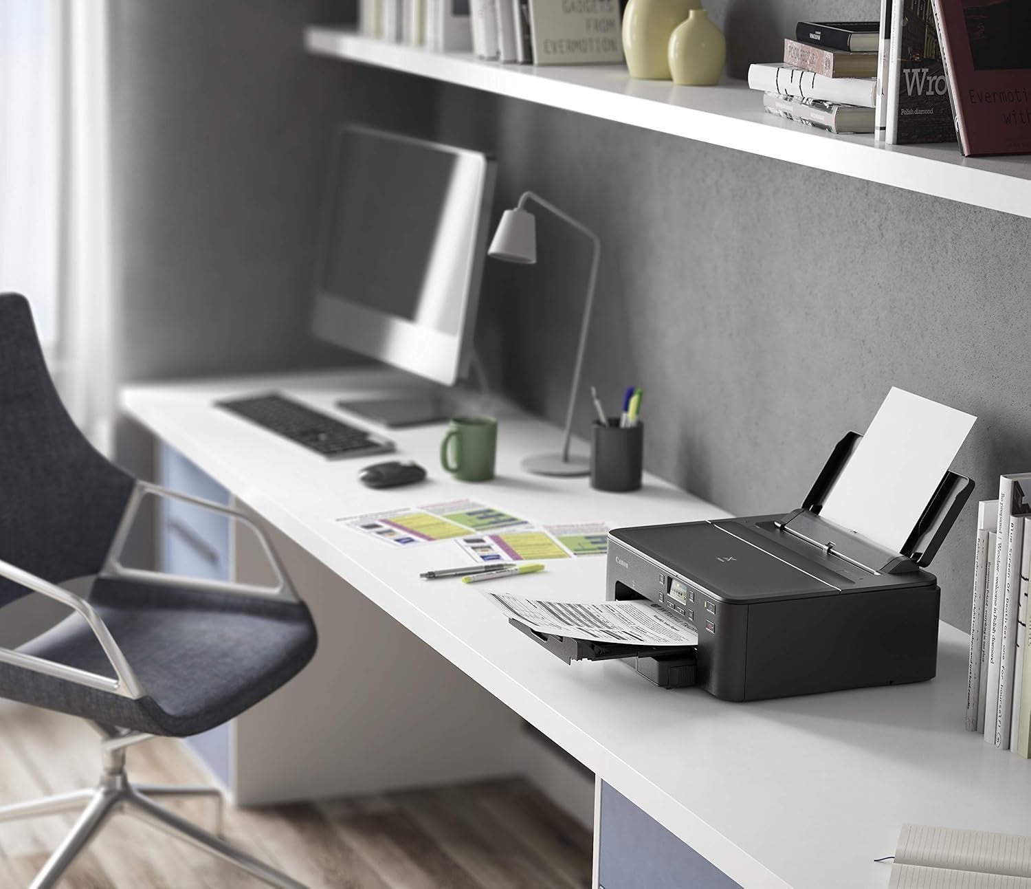 Compact Wireless Photo Printer | 4800x1200 DPI, Auto Duplex, 350-Sheet