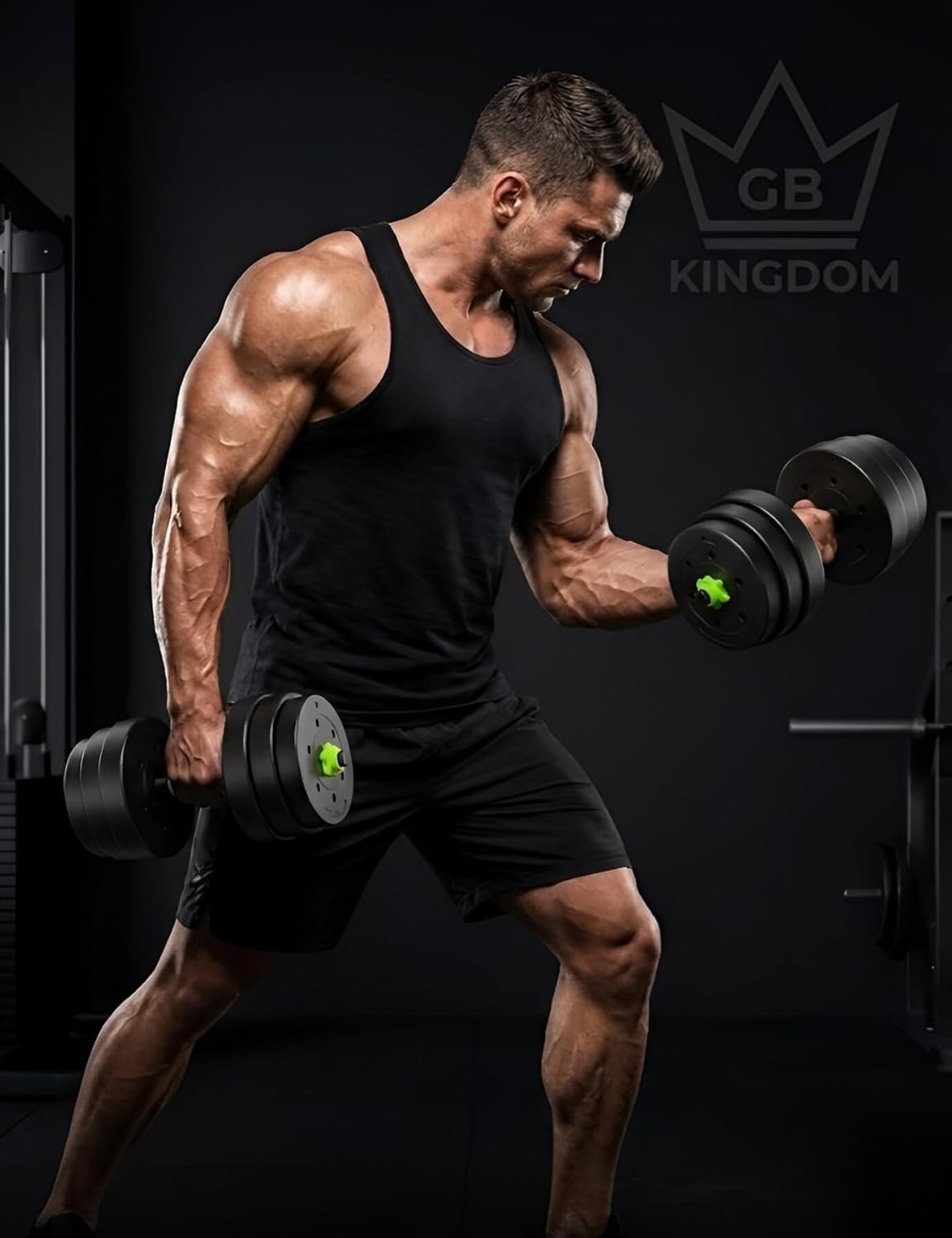6-in-1 Adjustable Dumbbell Barbell Kettlebell Home Gym Weights Set