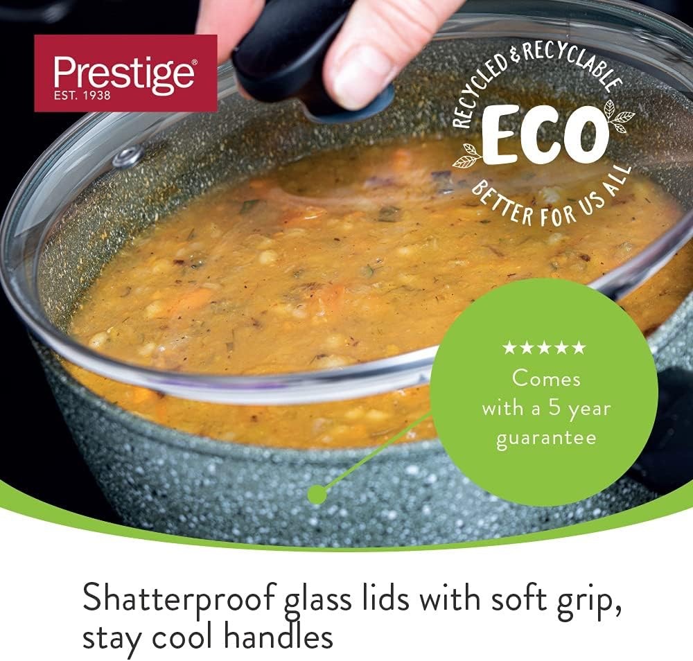 20cm Green Eco Non Stick Frying Pan Induction Compatible Dishwasher Safe