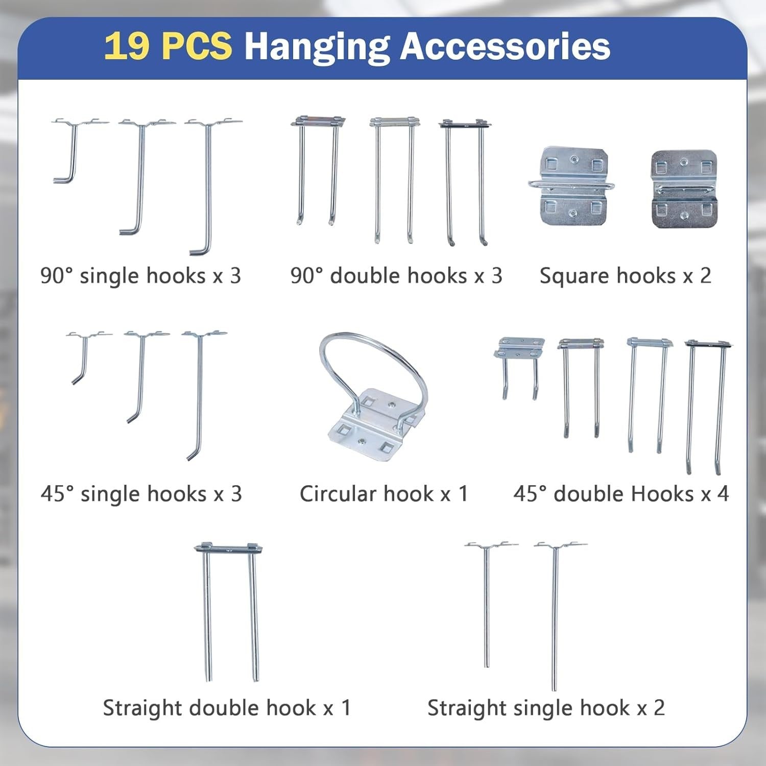 Heavy Duty Garage Workbench Pegboard Drawer Hooks Tool Station 81x41cm