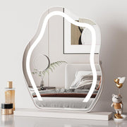 LED Cloud Vanity Mirror 50x50cm Touch Rotating Lighted Makeup Mirror