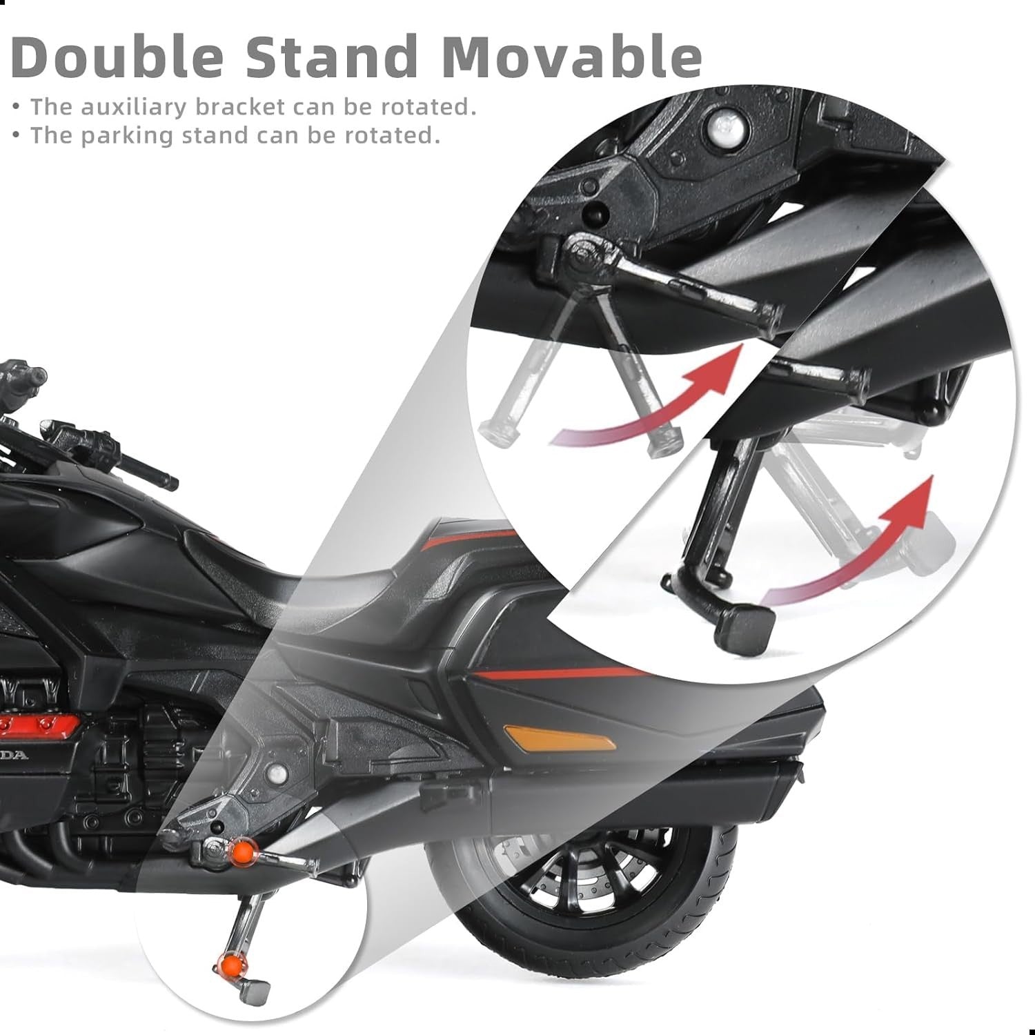 1:12 Black Touring Motorcycle Model | Alloy Diecast Display Bike | Gift-Ready