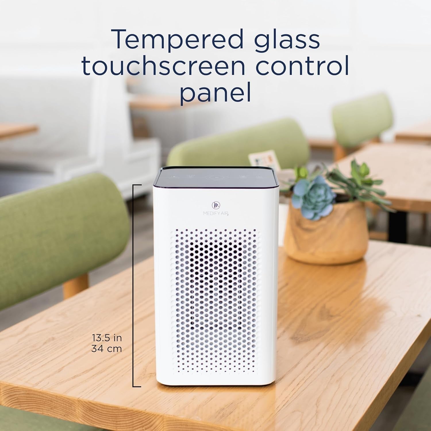 H13 HEPA Air Purifier 500 Sq Ft Dual Intake 99.9% Removal Quiet Home Office