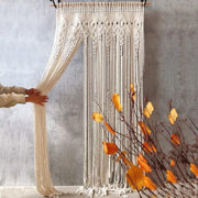Macrame Curtain Wall Hanging 90x180cm Boho Handmade Cotton Decor