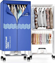 Portable Clothes Dryer Cabinet Electric Drying Wardrobe 15kg Timer