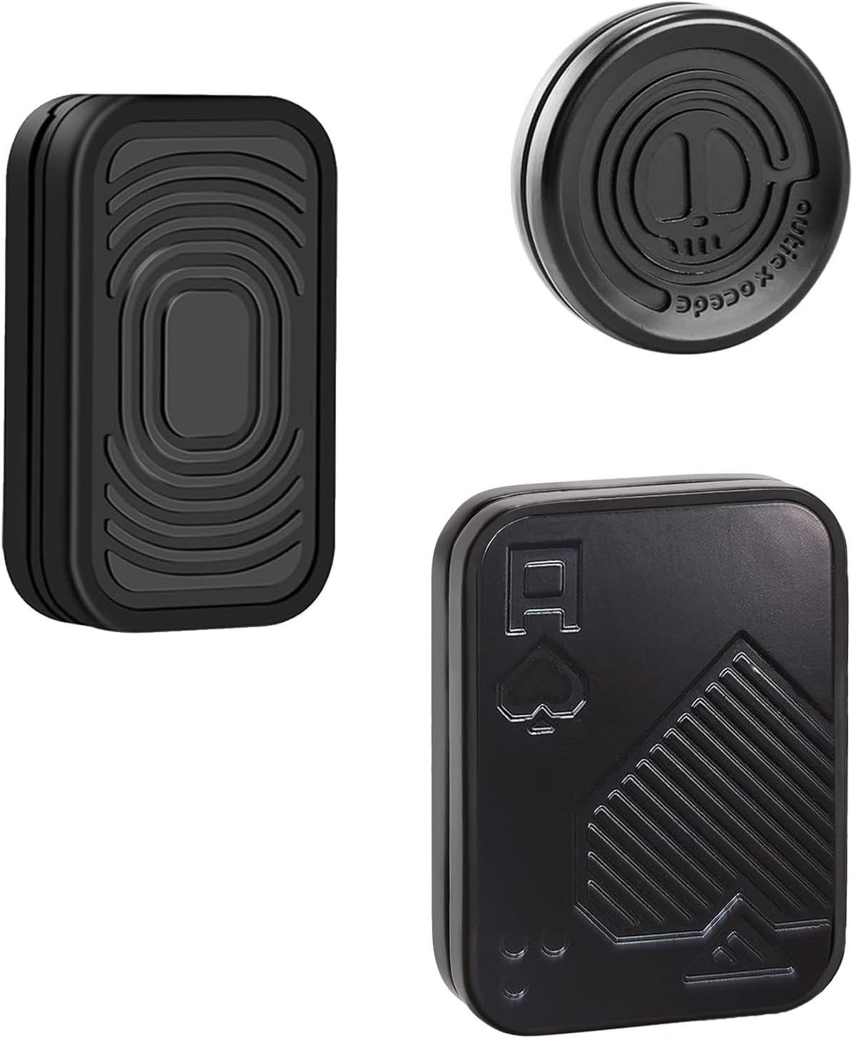 3 Pack Magnetic Fidget Set Metal Slider Haptic Coin Poker Card