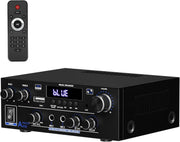 1000W Bluetooth 5.3 Stereo Amplifier 2 Channel HiFi USB FM MIC