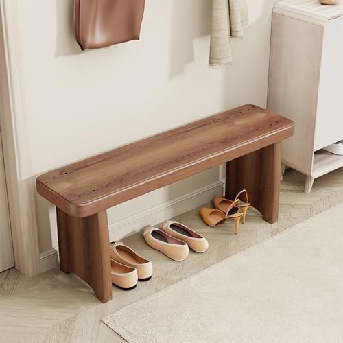 Rustic Wooden Entryway Bench Indoor Porch, Bedroom & Kitchen Seating 90cm