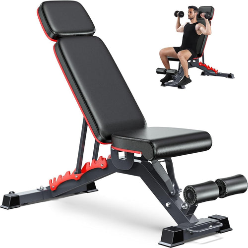 Ultra Heavy Duty Adjustable Bench 1200lb Incline Flat Decline Home Gym